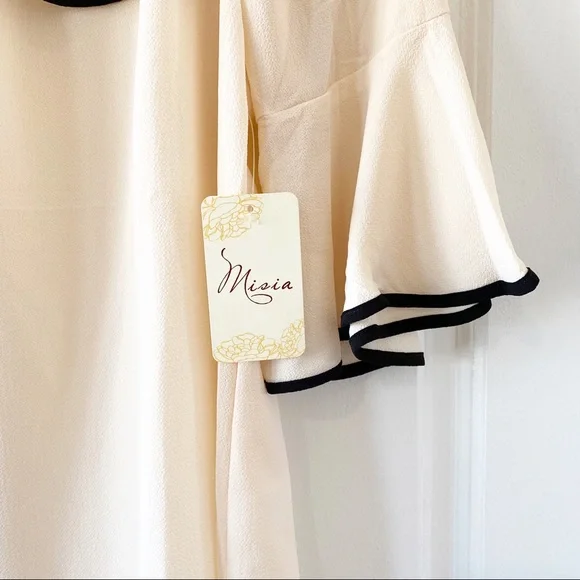 NWT MISIA peach off the shoulder blouse - Picture 5 of 7